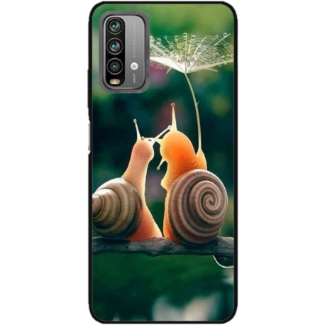 Husa personalizata tip carcasa HQPrint pentru Xiaomi Redmi Note 9 Pro Max, model Snail, multicolor, S1D1M0231