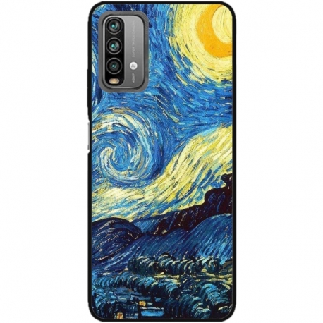Husa personalizata tip carcasa HQPrint pentru Xiaomi Redmi Note 9 Pro Max, model Van Gogh, multicolor, S1D1M0238