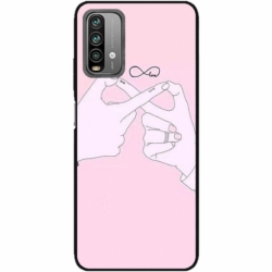 Husa personalizata tip carcasa HQPrint pentru Xiaomi Redmi Note 9 Pro Max, model Infinity Togeter, multicolor, S1D1M0251
