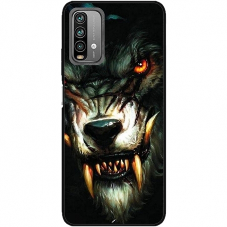 Husa personalizata tip carcasa HQPrint pentru Xiaomi Redmi Note 9 Pro Max, model Wolf, multicolor, S1D1M0286