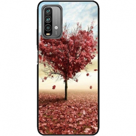 Husa personalizata tip carcasa HQPrint pentru Xiaomi Redmi Note 9 Pro Max, model Heart Tree, multicolor, S1D1M0293