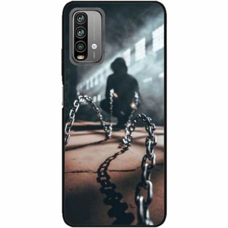 Husa personalizata tip carcasa HQPrint pentru Xiaomi Redmi Note 9 Pro Max, model Chain Man, multicolor, S1D1M0296