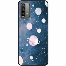 Husa personalizata tip carcasa HQPrint pentru Xiaomi Redmi Note 9, model Solar System, multicolor, S1D1M0313