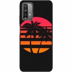 Husa personalizata tip carcasa HQPrint pentru Xiaomi Redmi Note 9, model Beach View 3, multicolor, S1D1M0337