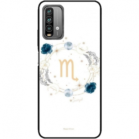 Husa personalizata tip carcasa HQPrint pentru Xiaomi Redmi Note 9, model Zodiac Circle, multicolor, S1D1M0349