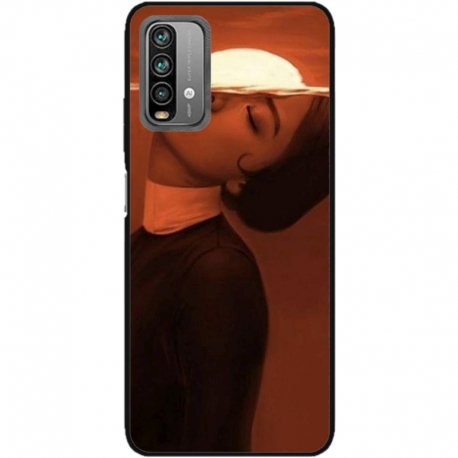 Husa personalizata tip carcasa HQPrint pentru Xiaomi Redmi Note 9 Pro Max, model Sun Girl, multicolor, S1D1M0359