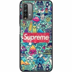 Husa personalizata tip carcasa HQPrint pentru Xiaomi Redmi Note 9 Pro Max, model Supreme, multicolor, S1D1M0360
