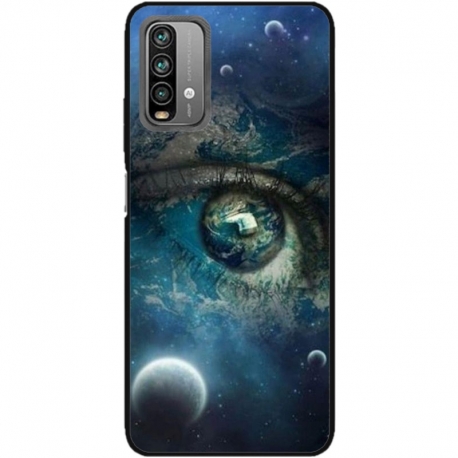 Husa personalizata tip carcasa HQPrint pentru Xiaomi Redmi Note 9, model Abstract 3, multicolor, S1D1M0362