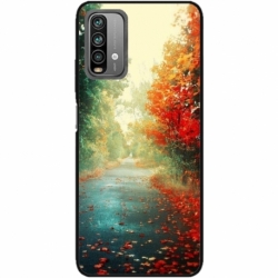 Husa personalizata tip carcasa HQPrint pentru Xiaomi Redmi Note 9, model Nice View 15, multicolor, S1D1M0383