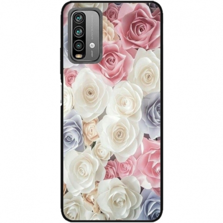 Husa personalizata tip carcasa HQPrint pentru Xiaomi Redmi Note 9 Pro Max, model Flowers 23, multicolor, S1D1M0385