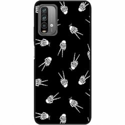 Husa personalizata tip carcasa HQPrint pentru Xiaomi Redmi Note 9 Pro Max, model OK Skelly, multicolor, S1D1M0388
