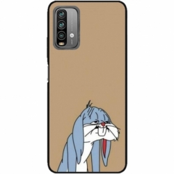 Husa personalizata tip carcasa HQPrint pentru Xiaomi Redmi Note 9S, model Tired Bunny, multicolor, S1D1M0027