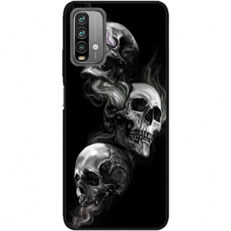 Husa personalizata tip carcasa HQPrint pentru Xiaomi Redmi Note 9S, model Skulls, multicolor, S1D1M0032