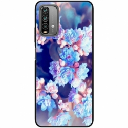 Husa personalizata tip carcasa HQPrint pentru Xiaomi Redmi Note 9S, model Flowers 2, multicolor, S1D1M0038