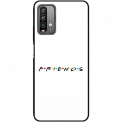 Husa personalizata tip carcasa HQPrint pentru Xiaomi Redmi Note 9S, model FRIENDS 1, multicolor, S1D1M0043