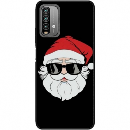 Husa personalizata tip carcasa HQPrint pentru Xiaomi Redmi Note 9S, model Cool Santa, multicolor, S1D1M0046