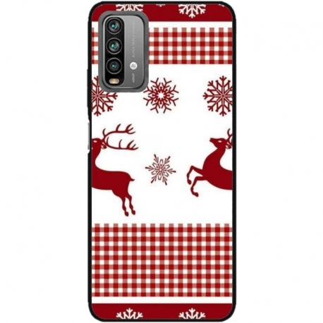 Husa personalizata tip carcasa HQPrint pentru Xiaomi Redmi Note 9S, model Reindeer 1, multicolor, S1D1M0051