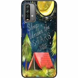 Husa personalizata tip carcasa HQPrint pentru Xiaomi Redmi Note 9S, model Lets sleep under the STARS, multicolor, S1D1M0268
