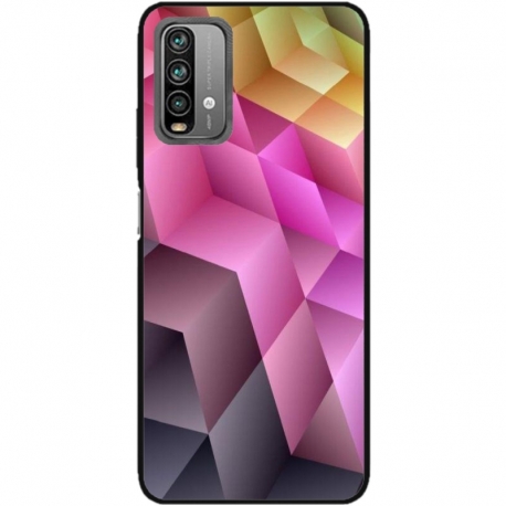 Husa personalizata tip carcasa HQPrint pentru Xiaomi Redmi Note 9S, model Colorful 1, multicolor, S1D1M0273