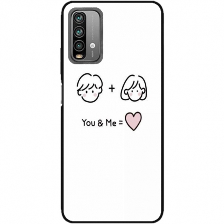Husa personalizata tip carcasa HQPrint pentru Xiaomi Redmi Note 9S, model You and Me, multicolor, S1D1M0274