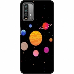 Husa personalizata tip carcasa HQPrint pentru Xiaomi Redmi Note 9S, model Colorful Galaxy, multicolor, S1D1M0283