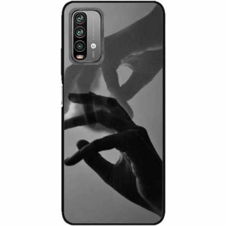 Husa personalizata tip carcasa HQPrint pentru Xiaomi Redmi Note 9S, model Hand Reach, multicolor, S1D1M0318