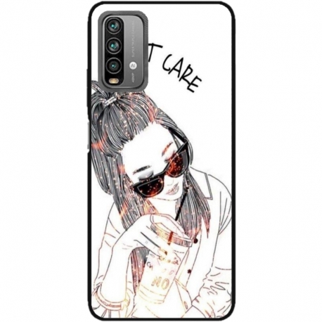 Husa personalizata tip carcasa HQPrint pentru Xiaomi Redmi Note 9S, model I dont care, multicolor, S1D1M0320