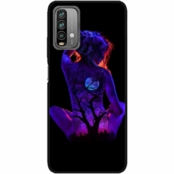 Husa personalizata tip carcasa HQPrint pentru Xiaomi Redmi Note 9S, model Colorful 8, multicolor, S1D1M0329