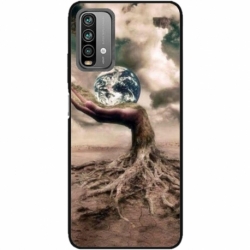 Husa personalizata tip carcasa HQPrint pentru Xiaomi Redmi Note 9S, model Abstract 4, multicolor, S1D1M0339