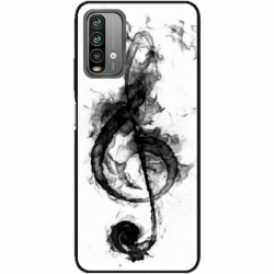 Husa personalizata tip carcasa HQPrint pentru Xiaomi Redmi Note 9S, model Song Notes, multicolor, S1D1M0357