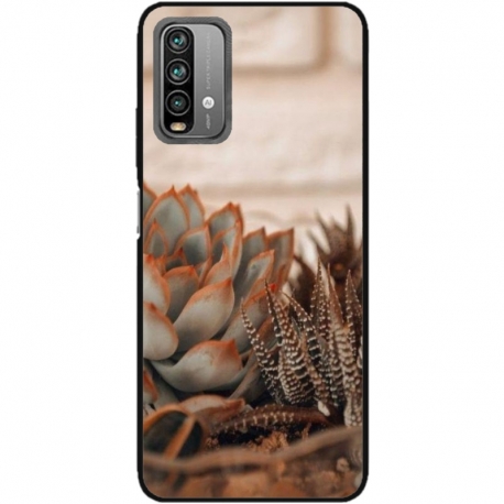 Husa personalizata tip carcasa HQPrint pentru Xiaomi Redmi Note 9S, model Flowers 21, multicolor, S1D1M0358