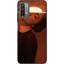 Husa personalizata tip carcasa HQPrint pentru Xiaomi Redmi Note 9S, model Sun Girl, multicolor, S1D1M0359