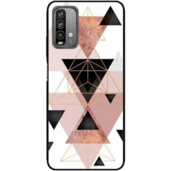 Husa personalizata tip carcasa HQPrint pentru Xiaomi Redmi Note 9S, model Abstract 5, multicolor, S1D1M0368