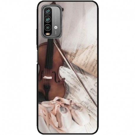 Husa personalizata tip carcasa HQPrint pentru Xiaomi Redmi Note 9S, model Violon, multicolor, S1D1M0371