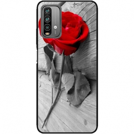 Husa personalizata tip carcasa HQPrint pentru Xiaomi Redmi Note 9S, model Rose, multicolor, S1D1M0384