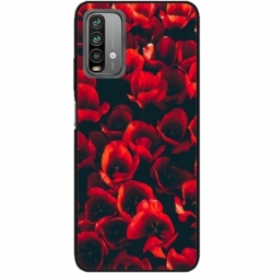 Husa personalizata tip carcasa HQPrint pentru Xiaomi Redmi Note 9S, model Flowers 24, multicolor, S1D1M0386
