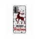 Husa personalizata tip carcasa HQPrint pentru Xiaomi Redmi 10X, model Merry Christmas Reindeer 1, multicolor, S1D1M0049