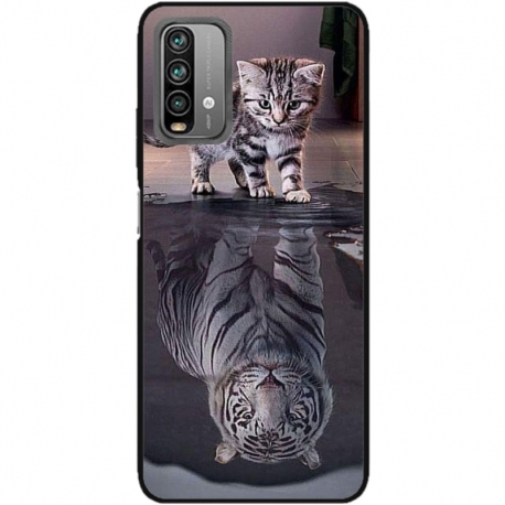 Husa personalizata tip carcasa HQPrint pentru Xiaomi Redmi 10X, model Tiger, multicolor, S1D1M0242