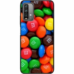 Husa personalizata tip carcasa HQPrint pentru Xiaomi Redmi 10X, model MandM, multicolor, S1D1M0257