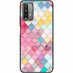 Husa personalizata tip carcasa HQPrint pentru Xiaomi Redmi 10X, model Color Scales, multicolor, S1D1M0258