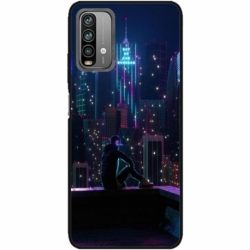 Husa personalizata tip carcasa HQPrint pentru Xiaomi Redmi 10X, model Neon City, multicolor, S1D1M0260