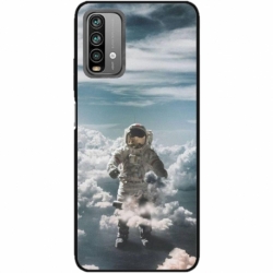 Husa personalizata tip carcasa HQPrint pentru Xiaomi Redmi 10X, model Astronaut in the Clouds, multicolor, S1D1M0290