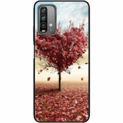 Husa personalizata tip carcasa HQPrint pentru Xiaomi Redmi 10X, model Heart Tree, multicolor, S1D1M0293