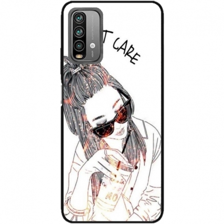 Husa personalizata tip carcasa HQPrint pentru Xiaomi Redmi 10X, model I dont care, multicolor, S1D1M0320