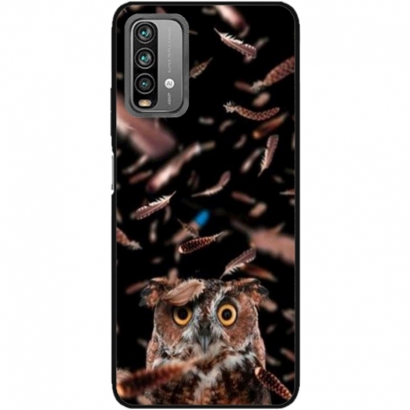 Husa personalizata tip carcasa HQPrint pentru Xiaomi Redmi 10X, model Owl, multicolor, S1D1M0334