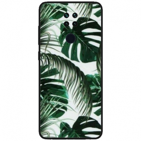 Husa personalizata tip carcasa HQPrint pentru Xiaomi Redmi Note 9 5G, model Leaf Design 3, multicolor, S1D1M0088