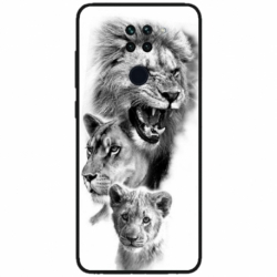 Husa personalizata tip carcasa HQPrint pentru Xiaomi Redmi Note 9 5G, model Lion 3, multicolor, S1D1M0118