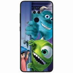 Husa personalizata tip carcasa HQPrint pentru Xiaomi Redmi Note 9 5G, model Monster INC, multicolor, S1D1M0127