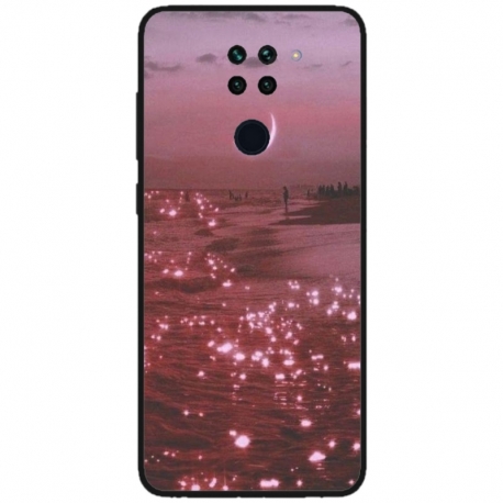 Husa personalizata tip carcasa HQPrint pentru Xiaomi Redmi Note 9 5G, model Pink Sky, multicolor, S1D1M0129