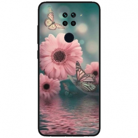 Husa personalizata tip carcasa HQPrint pentru Xiaomi Redmi Note 9 5G, model Flowers 7, multicolor, S1D1M0140